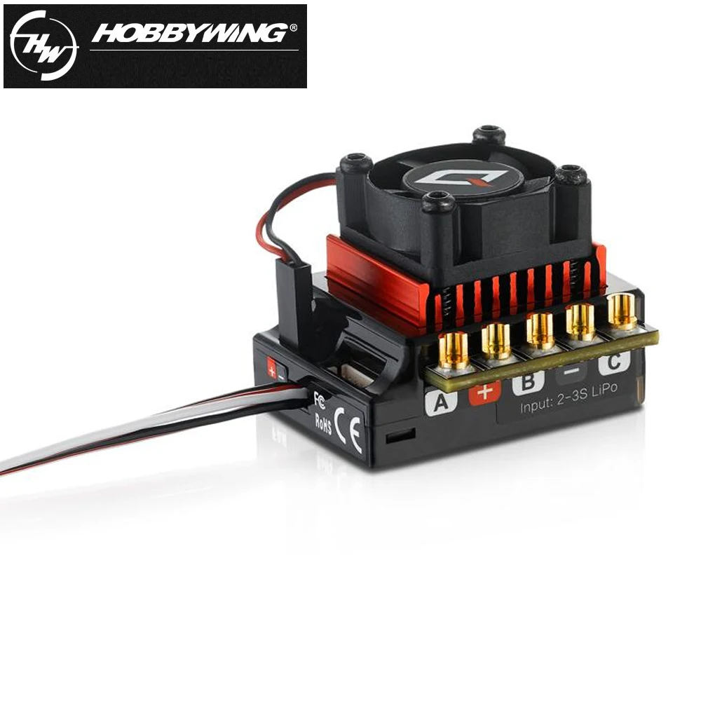 

Hot 1pcs RC ESC Hobbywing QUICRUN 10BL120 Sensored 120A 2-3S Lipo Speed Controller Brushless ESC for 1/10 1/12 RC Car
