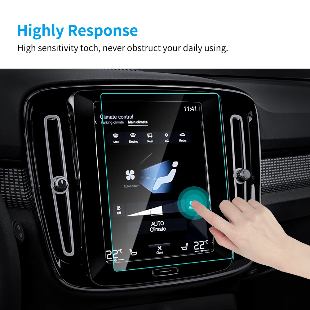 Car GPS Navigation Screen Protector for Volvo XC40 XC90 S60 S90 V40 XC60 S80 V70 V60 Interior Protective Film Auto Accessories