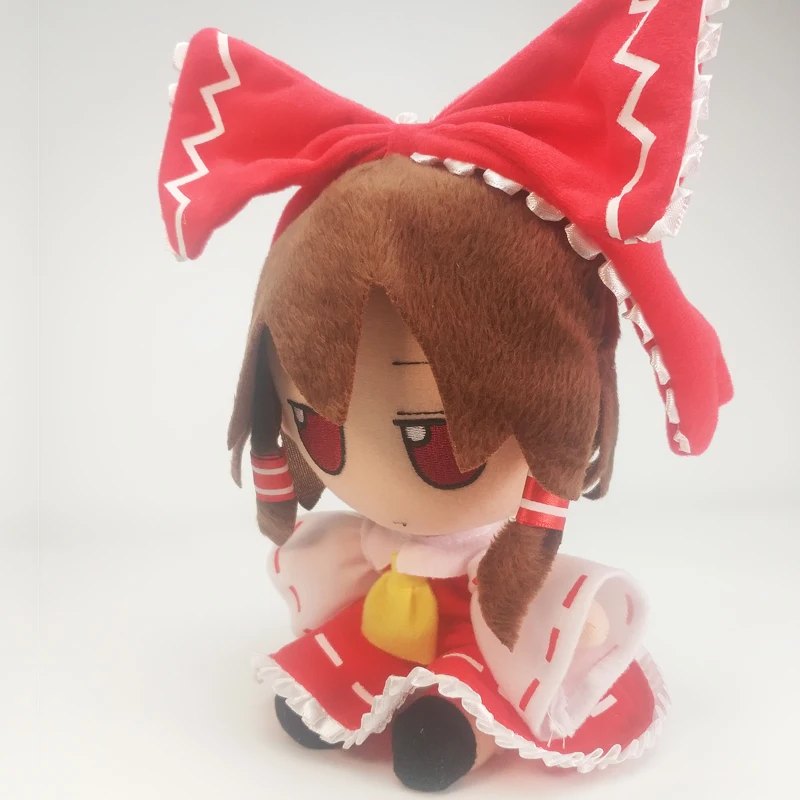 TouHou Project Hakurei Reimu Cute Косплей-Одежда Плюшевая Кукла Мягкие Мультяшные игрушки в подарок на день рождения 20 см