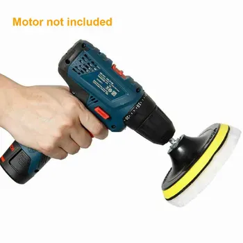 

39pcs Sealing Glaze Car Polisher Maintainance Waxing Gross Drill Sponge Round Soft Reusable Cleaning Tool Polishing Pad Set