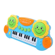Детская электронная клавиатура, Музыкальный барабан для детей, обучающие игрушки для детей 0-1-3-6 лет