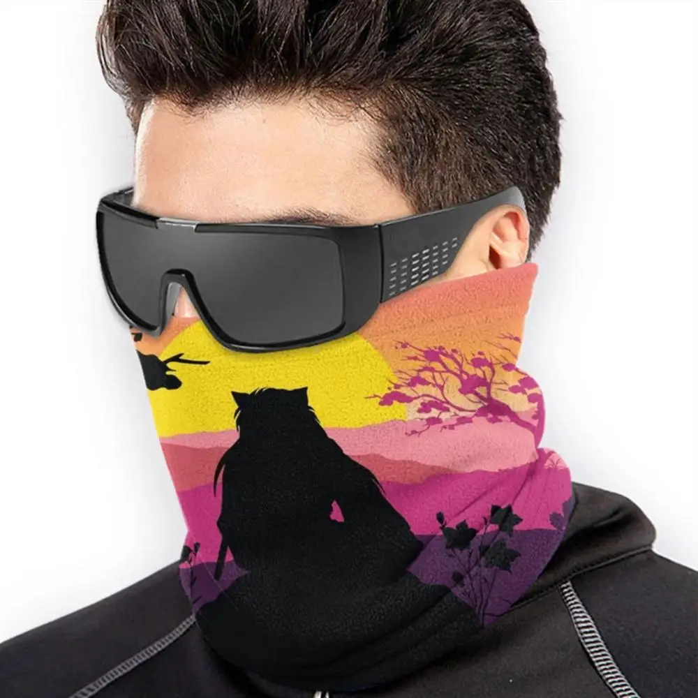 Inuyasha Scarf Bandana Neck Warmer Headband Cycling Mask Inuyasha Sunset Pretty Pink Anime mens designer scarf