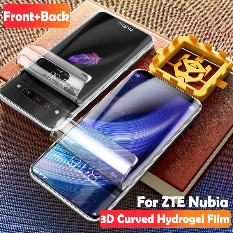Полностью изогнутая пленка 100D для ZTE nubia Red Magic 3 защита экрана 3D полное покрытие