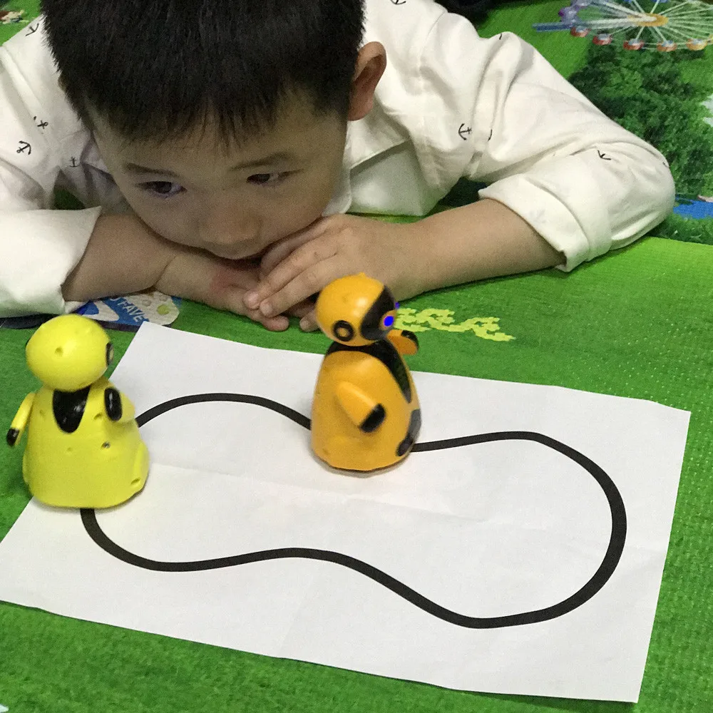 Line drawing magic pet children's toy robot pen induction follow the black track automatically run as a child's electronic gift