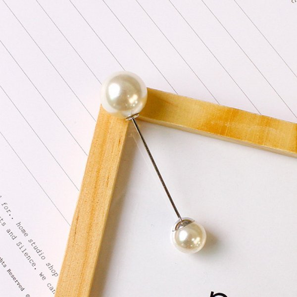 Elegant Pin Fashion Simple Pearl Brooch For Women Charm Cardigan Dress Coat Wearing Enamel Accessories Party Jewelry Gifts