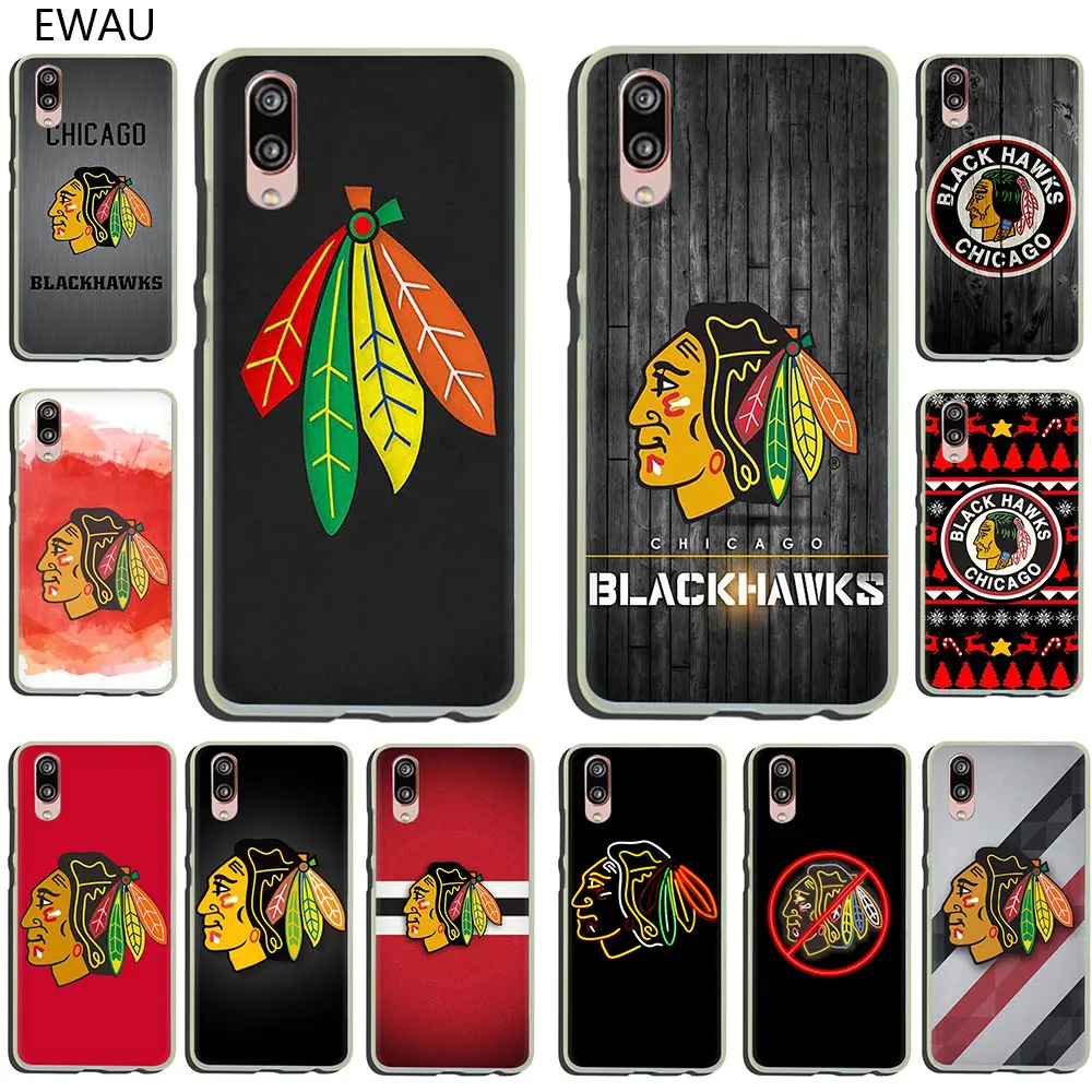 

EWAU Chicago Blackhawks Hard Phone Case for Huawei P30 P20 P10 P9 P8 Lite Mini Pro smart plus 2019