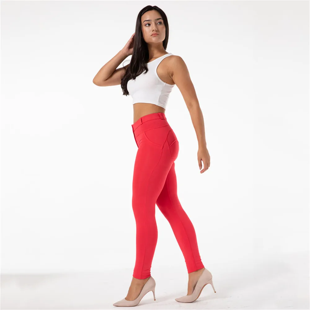 Shascullfites Leggings Red Plus Size 