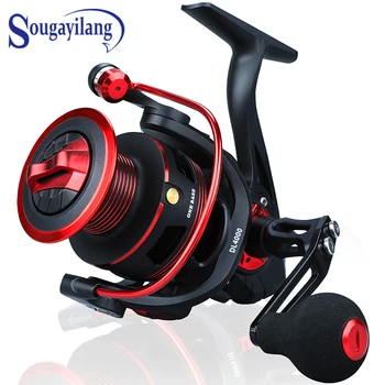 

Sougayilang 12+1BB Fishing Reel 5.2:1 Gear Ratio High speed Spinning Fishing Reel for Saltwater Freshwater Fishing Tackle Pesca