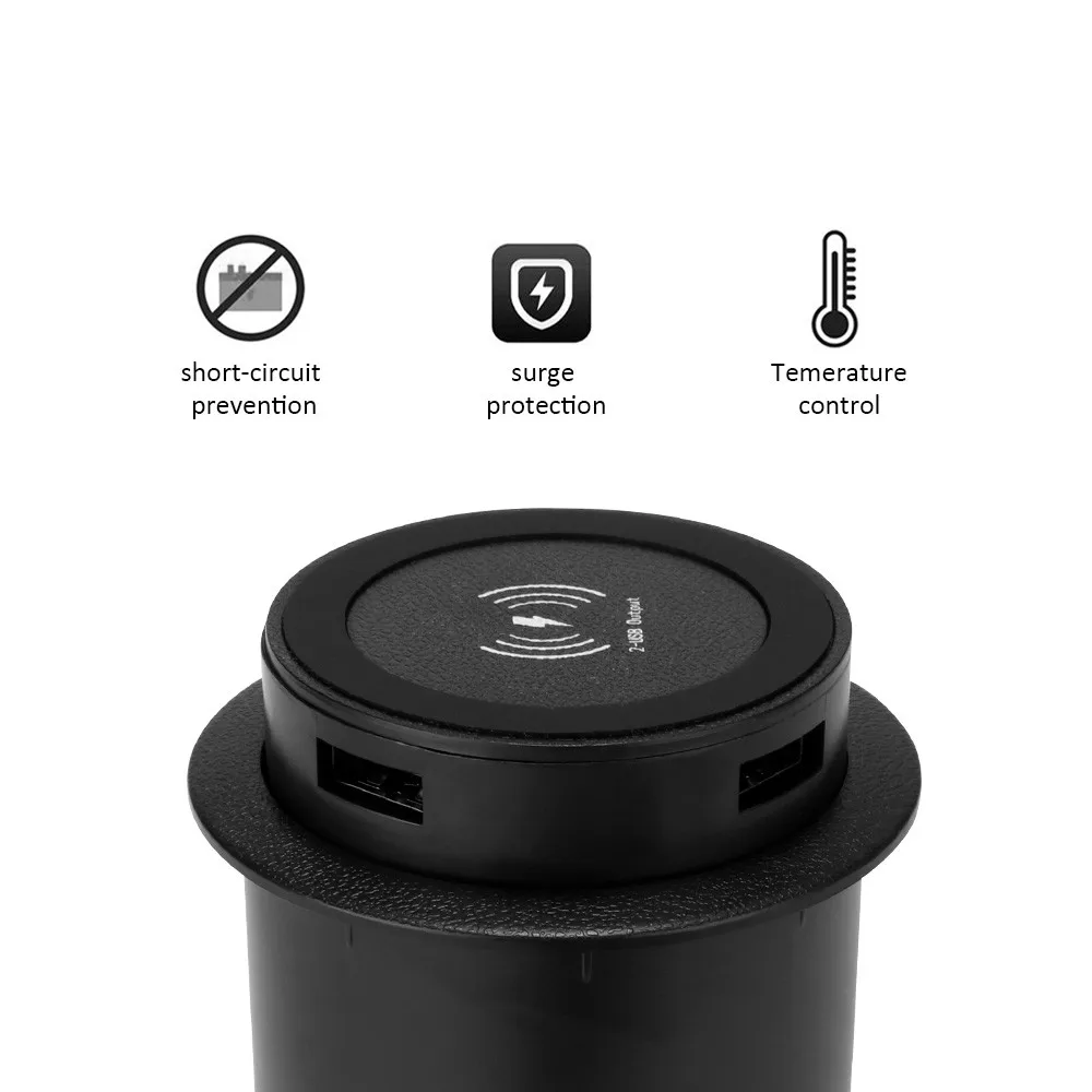 30 Вт Быстрый Беспроводной Зарядное устройство настольное встроенное крепление