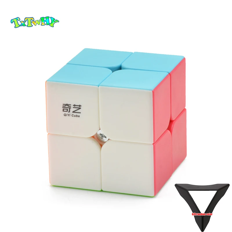 - 2x2x2 Puzzles Toys Qiyi Qidi Speed Cube 2x2- Smooth Bright-Light Sticker Classic Colors The Most Educational Toy to Effectively Improve Childs Concentration and responsiveness.