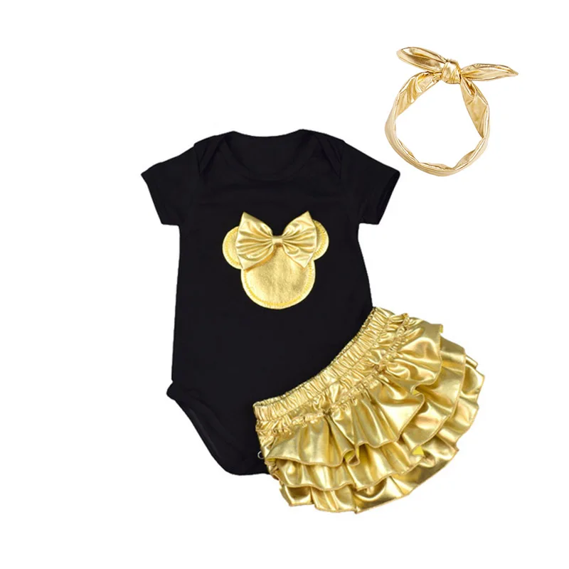 Комплект одежды из 3 предметов для маленьких девочек одежда дня рождения