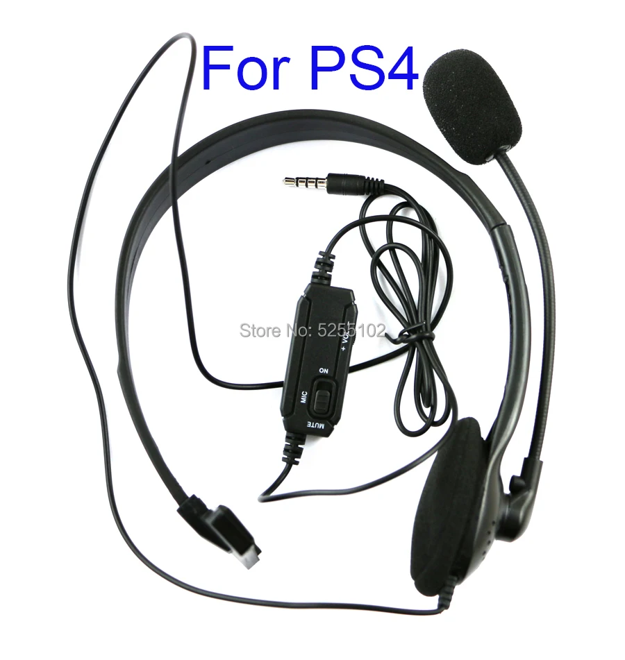 

10pcs Wired Headset Headphone Earphone Microphone for Sony PlayStation 4 PS4 Game With MIC And ON/OFF Control Perfect For Ps4