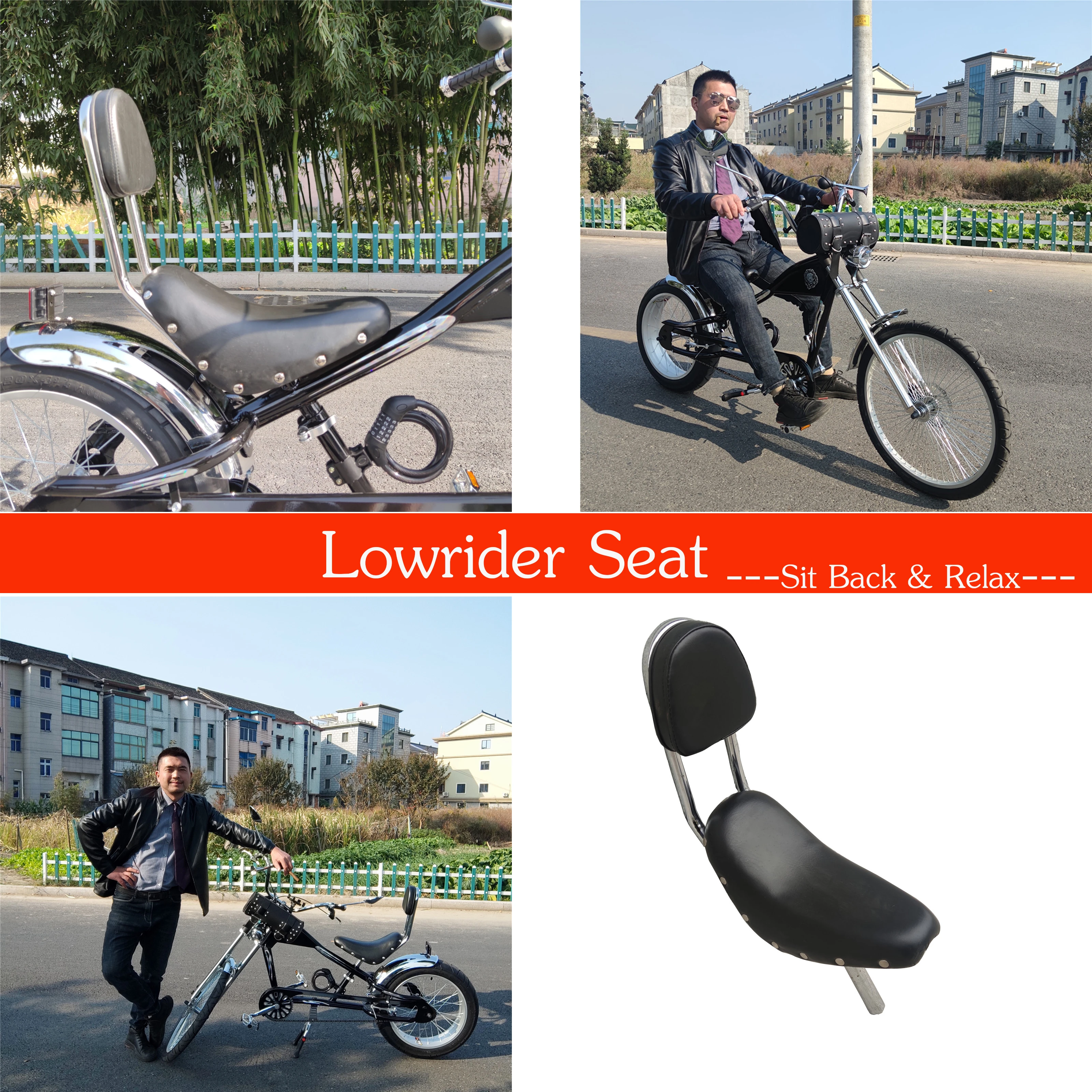 Volwassen Chopper Bike Seat Back Rest Staal Chasis Custom Made 28.6Mm  Zadelpen Fiets Zadel Compleet Chopper Lowrider Seat onderdelen - AliExpress  Sports \u0026 Entertainment