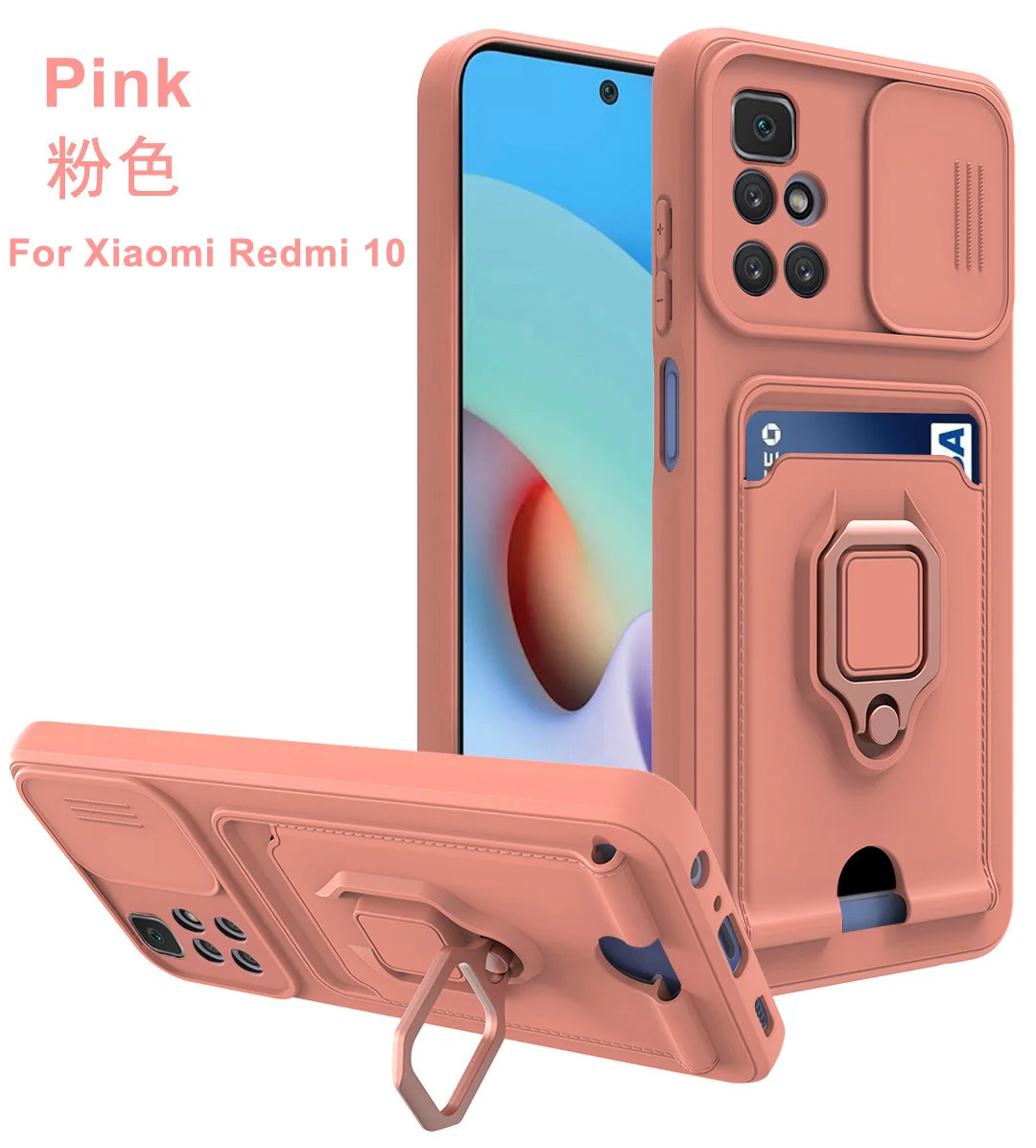 Coque Avec Cordon Pour Xiaomi Redmi Note 9T 5G - Transparente, Noir Et Or, TPU