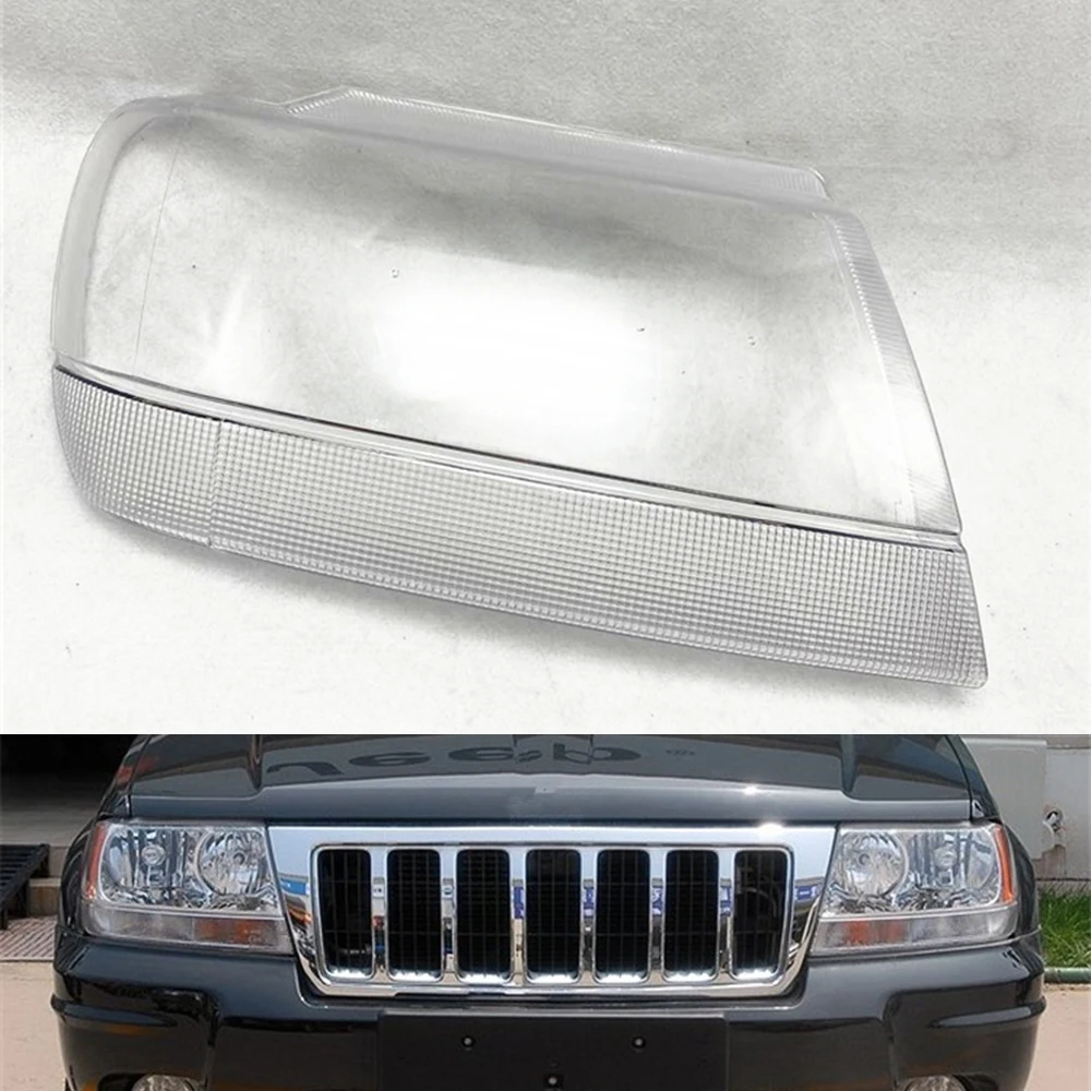 For Jeep Grand Cherokee 1999~2005 Headlamp Cover Car Headlight Lens Replacement Auto Shell