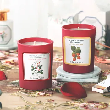 

Smokeless Scented Candle Natural Plant Essential Oil Coconut Oil Wax Candles Smokeless Fragrance Home Candle Purifying Air