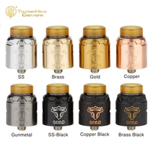 Лучший THC Таурен Solo RDA с диаметром 24 мм и легкой одиночной катушкой построить колода и 31-микро отверстия воздуха e-cig танк