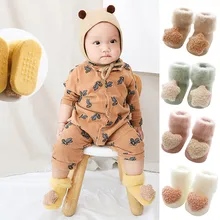 Детские носки г., детские носки-тапочки с рисунком для мальчиков и девочек Нескользящие носки для малышей Нескользящая детская обувь для малышей,# J7