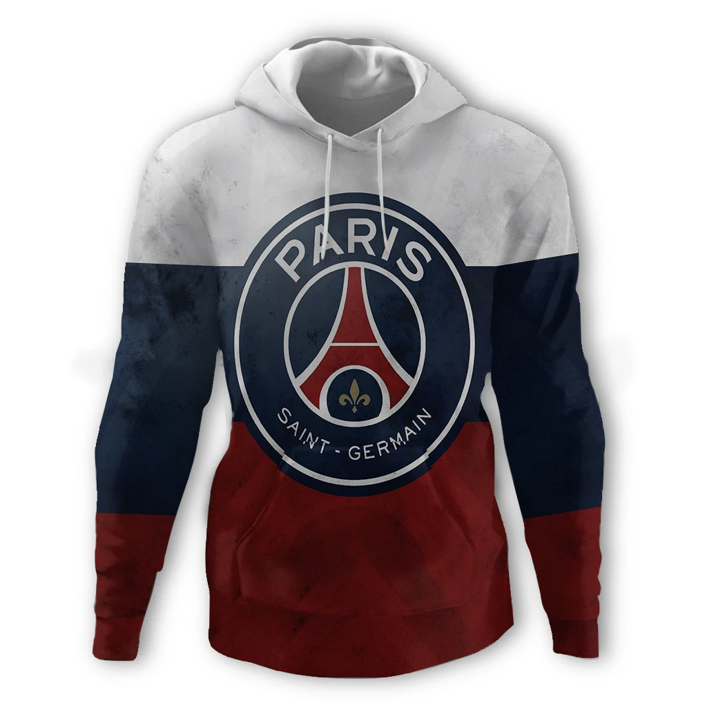 2019 Paris Saint Germain sudaderas con capucha 3d sudaderas con capucha chándal Psg apretado sudaderas con capucha para correr fútbol Saint Germain jersey sudadera| - AliExpress