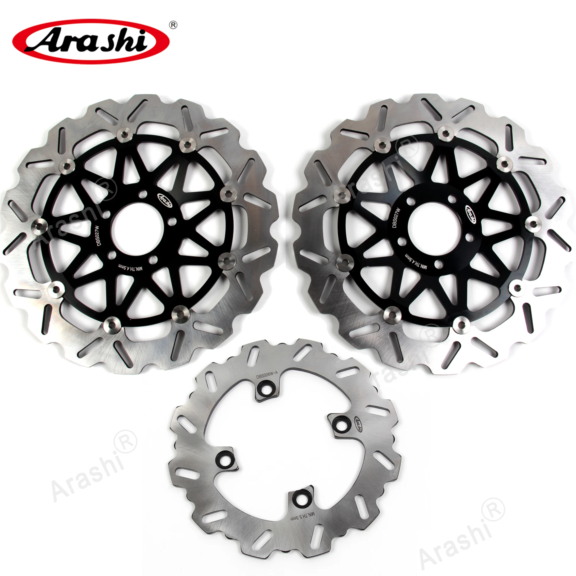 ARASHI NINJA ZX12R CNC Передние Задние тормозные диски для KAWASAKI ZX 12R 2000 2001 2002 2003 аксессуары