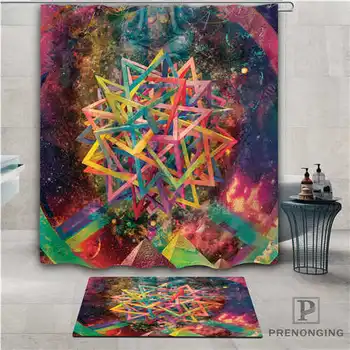 

Custom colorful (1) Waterproof Shower Curtain Doormat Home Bath Bathroom Polyester Fabric Multi Sizes#2019-01-12-291