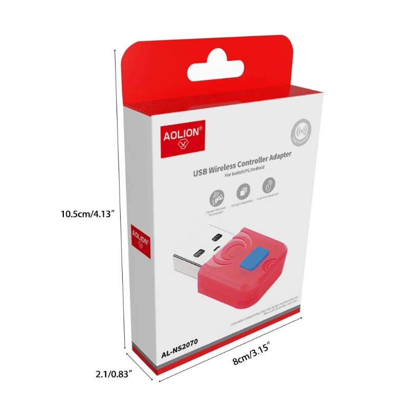 USB Wireless Controller Adapter Gamepad Receiver Support Joystick Converter Compatible with Switch/PS5/PS4/-xBox | Электроника