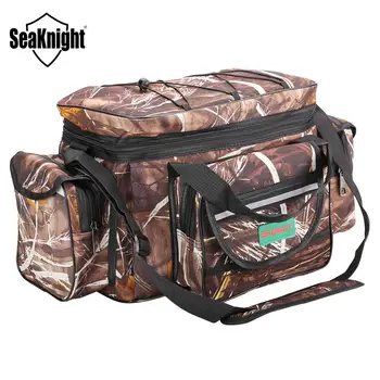 BEST PROMO ❤️ SeaKnight SK003 Waterproof Fishing Bag Large Capacity Multifunctional Lure Fishing Tackle Pack Outdoor Shoulder Bags 50*27*28cm - discount item 48% OFF Sports & Entertainment