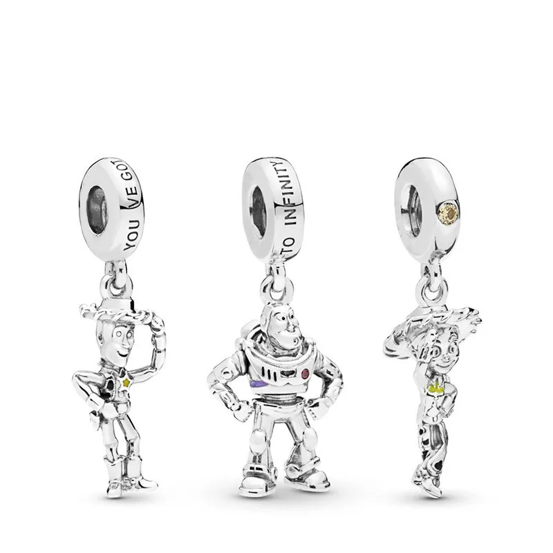 5PCS-Hot-Silver-Beads-Toy-Story-Woody-Buzz-Lightyear-Jessie-Pendant-Animation-Charms-Fit-Original-Pandora