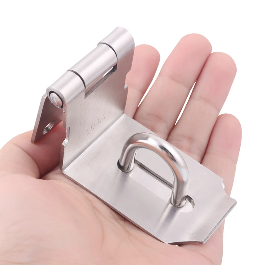 

90 Degrees Rustproof Right Angle Hardware Home Stainless Steel Anti Theft Anti Corrosion Thickened Barn Door Buckle Attachment
