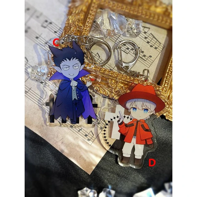 Anime Keychain The Vampire Dies in No Time Kyuuketsuki Sugu Shinu Draluk  Ronald Acrylic Keyring strap