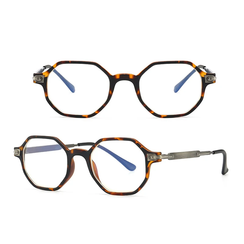 Шестигранный синий светильник, блокирующие очки для женщин, брендовая дизайнерская оправа для очков, очки с защитой от синего излучения, очки для компьютерных игр, прозрачные линзы