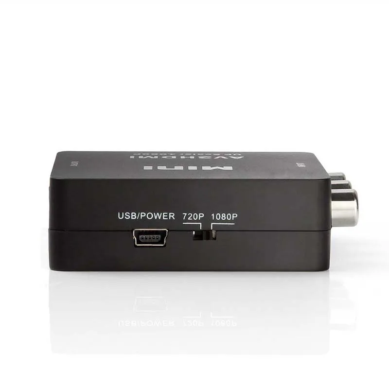 IG-1080P Mini HDMI на композитный AV преобразователь RCA адаптер CVBS для PS3 Blu-Ray плеер видеомагнитофон DVD HDTV 1080P