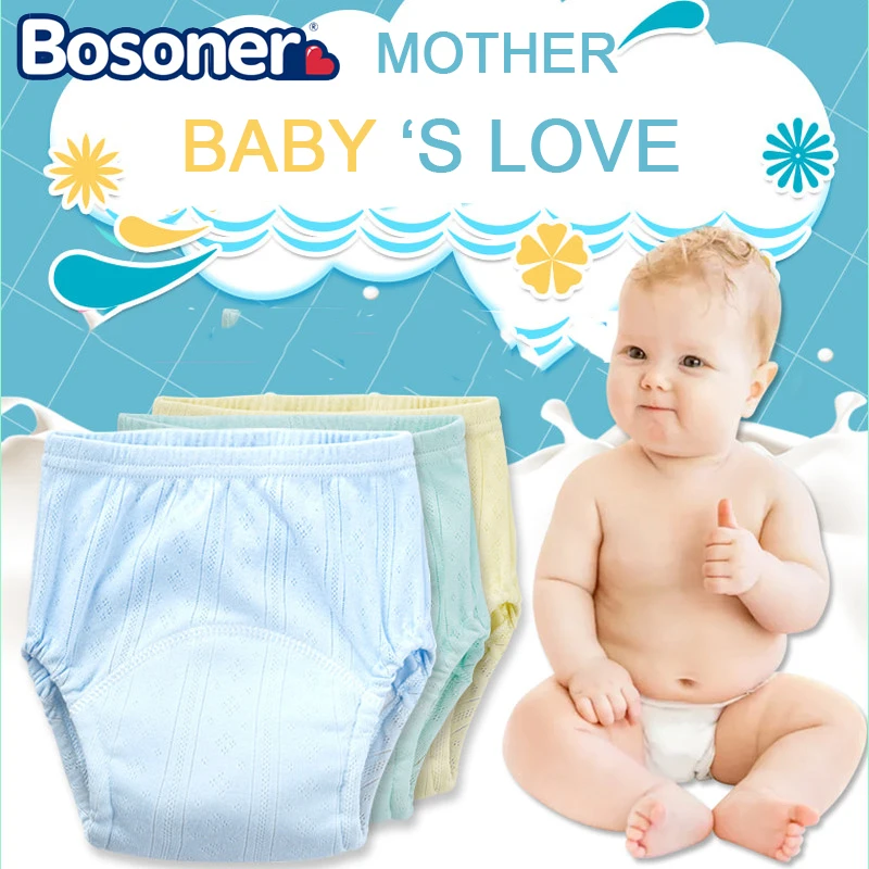 Panties Nappy Cloth-Diaper Training-Pants Washable Baby Cotton Changing Infant Toddler