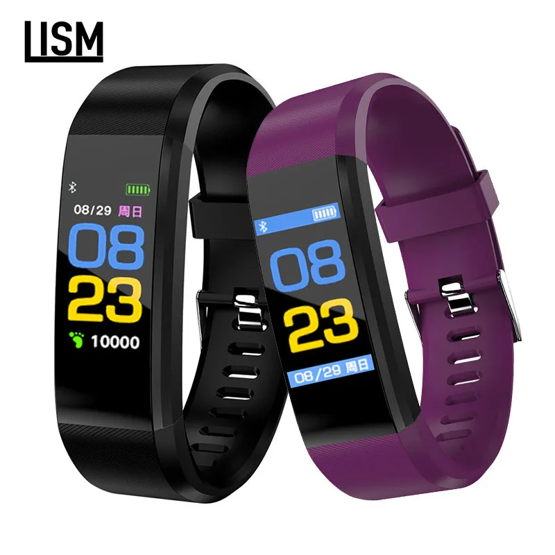 

115Plus Smart Bracelet Waterproof Smart Watch Heart Rate Blood Pressure Sleep Monitor Activity Tracker Smart Bracelets Wristband