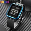 SKMEI Multifunctional LED Light Display Countdown Calendar Digital Wristwatches For Mens 5Bar Waterproof Sports Watch Alarm 4