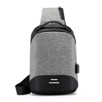 

2020 men's shoulder bag Oxford cloth outdoor shoulder bag messenger bag men's bag anti-theft bag USB charging