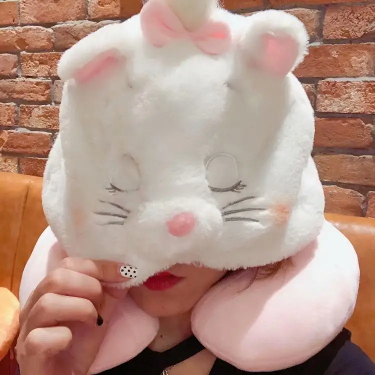 IVYYE, 1 шт., Marie Cat, аниме, u-образная подушка, украшение, подушка для шеи, подушки для путешествий, мягкие, портативные, для сна, унисекс, подарки, Новинка - Цвет: see chart
