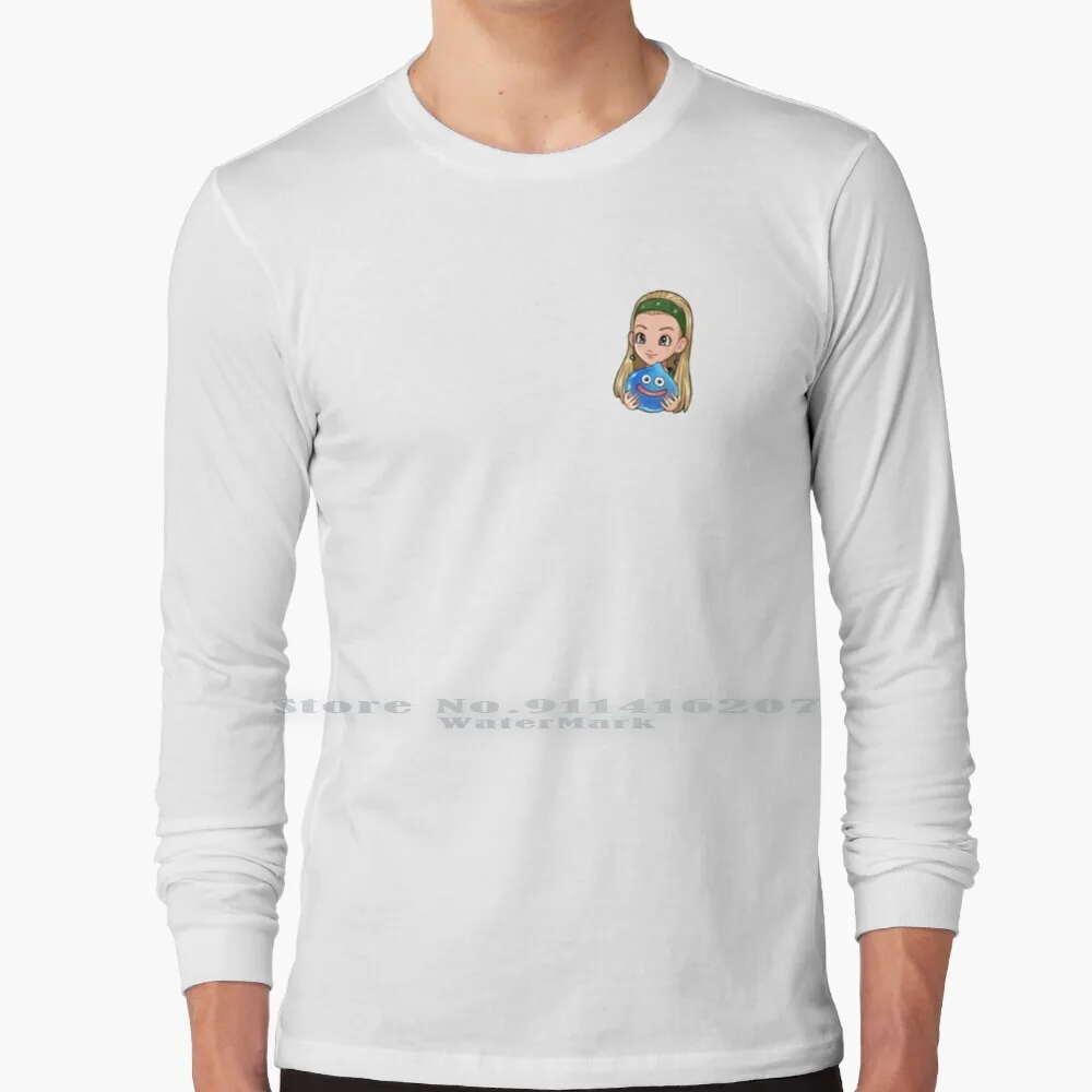Dragon Quest Selena And Slime T Shirt 100% Puro Cotone Dqxi Dragon Quest Xi Slime Dq Slime Dragon Quest Slime Cute Slime Selena
