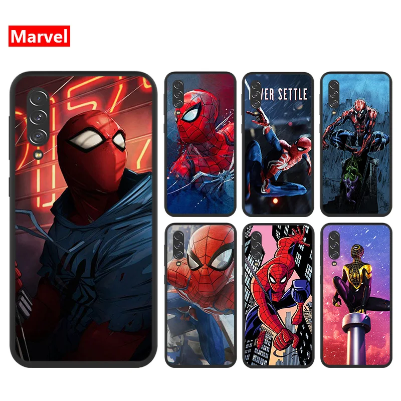 Супергерой Marvel Мстители Человек-паук для Samsung Galaxy A90 A80 A70S A60 A50 A40S A30 A20E A2 Core Мягкий