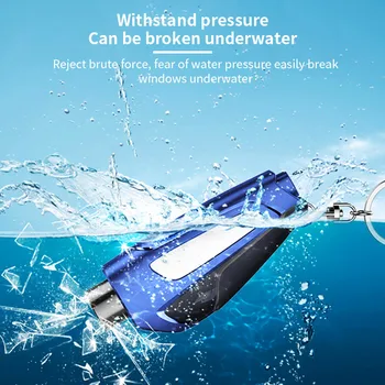 

Car Window Breaker Auto Glass Portable Seat Safety Hammer Key Chain Hammer Life Saving Escape Rescue Tool Seat Belt Cutter