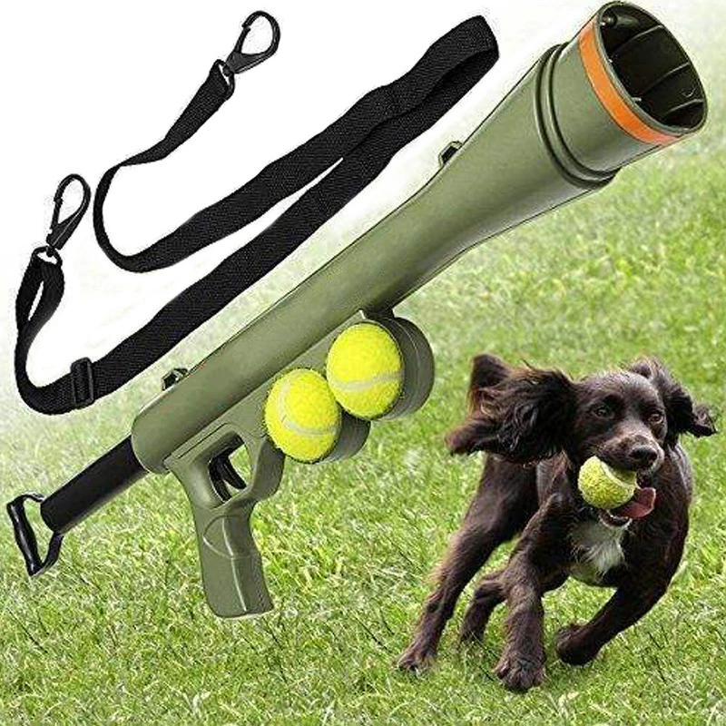 Pet собачья игрушка мячик смешная собачка пистолет игрушка учебный намордник катапульта инкрустационный инструмент игрушки на открытом воздухе удовольствие для домашнего животного пусковой установки mascotas игрушки