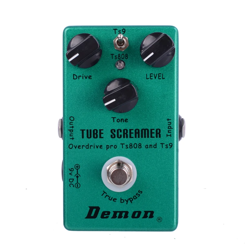 Demon TS808 пробирка creamer Overdrive Pro винтажная педаль эффектов для электрогитары 2 в 1 Overdrive и True Buypass