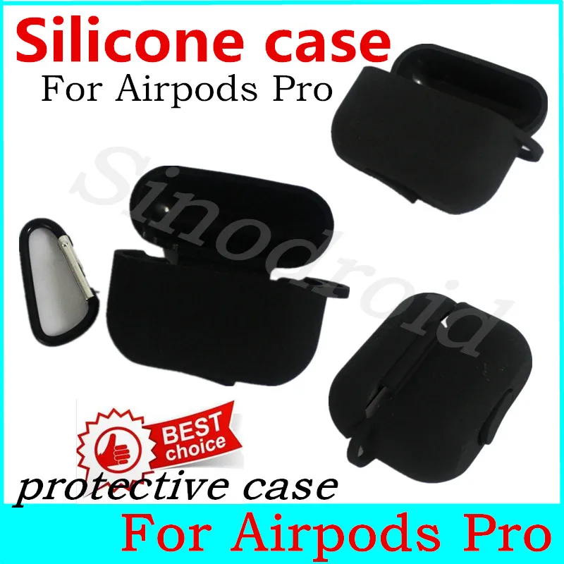Силиконовый чехол для AirPods Pro зарядки защитный 3 с пряжкой противоударный