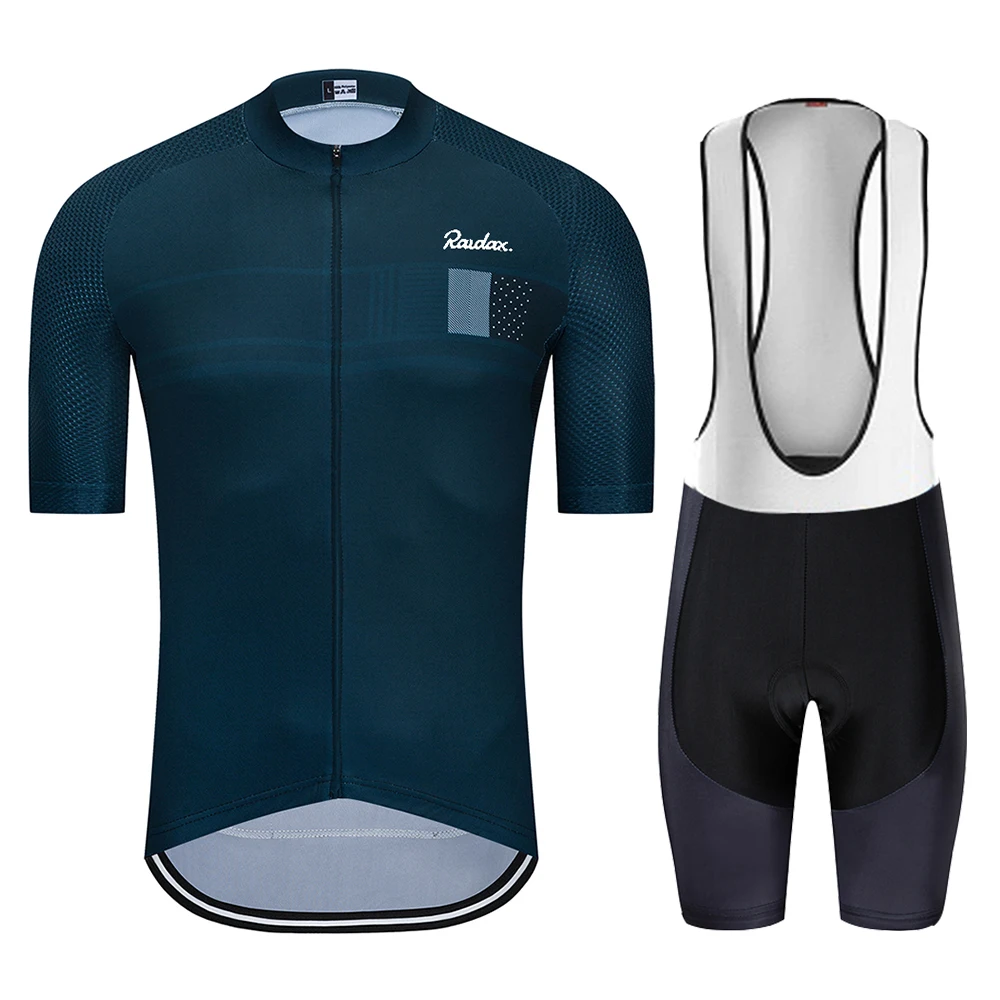 Raudax Cycling Sets cycling jersey cycling suit cycling jersey set Summer Bicycle Clothing Breathable Mountain Cycling Clothes Suits Ropa Ciclismo Verano Triathlon Jersey