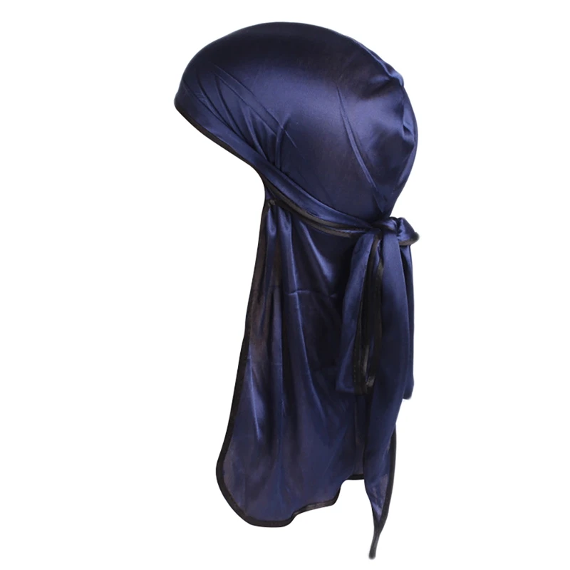 Пляжная кепка аксессуары для одежды Doo Rags с длинным хвостом шелковистый тюрбан колпак для головы бандана головной убор