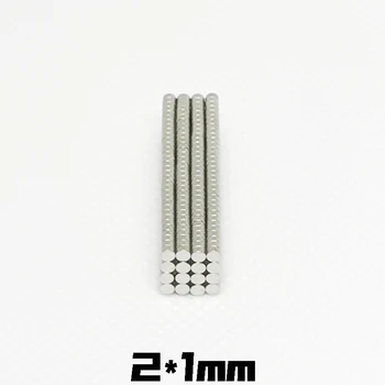 

N3550pcs-50pcs Super Strong Rare Earth Disc 2mm x 1mm Fridge Permanet 2 x 1 mm Magnet 2*1mm Small Round Neodymium Magnet