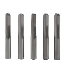 

5Pcs 6Mm 22Mm Double Edged Straight Router Bits Straight End Mill Milling Cutter 2 Flutes Cnc Cutting Tungsten Steel Straight Sl