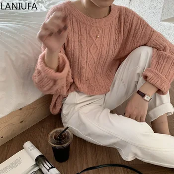 

new Autumn Winter Women Sweaters Tops O-Neck Sweater Women Hollow Thin Pullover Jumper Knitted Sweater women clothes mujer Y873