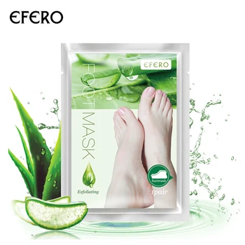 

EFERO Exfoliating Foot Mask Socks For Pedicure Peeling Dead Skin Remover Gentle Cleansing Moisturizing Feet Peeling Mask TSLM1