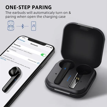 

Wireless Binaural Stereo Bluetooth Earpiece Model Black Technology Noise Reduction Clear Game Sport Headset for Any cell phone